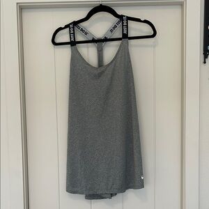 Nike Women's Gray Tank Top with Black Straps